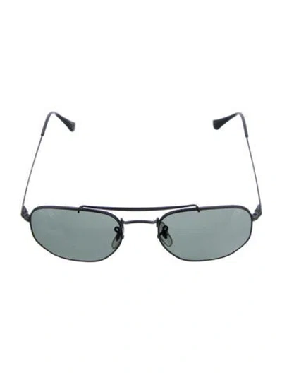 Pre-owned Ray Ban Aviator Tinted Sunglasses In Black