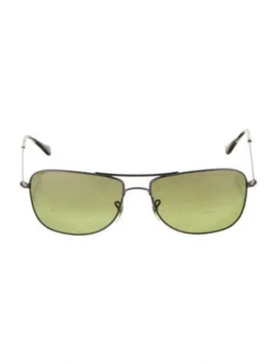 Pre-owned Ray Ban Aviator Tinted Sunglasses In Black/grey