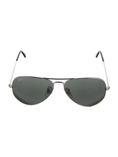 Pre-owned Ray Ban Aviator Tinted Sunglasses In Brown