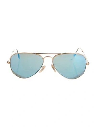 Pre-owned Ray Ban Aviator Tinted Sunglasses In Multi