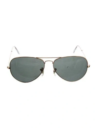 Pre-owned Ray Ban Aviator Tinted Sunglasses In Transparent