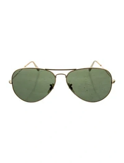 Pre-owned Ray Ban Aviator Tinted Sunglasses In Transparent