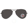 Ray Ban Aviator Total Black Polarized Black Classic Unisex Sunglasses Rb3025 002/48 58 In Black