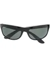 Ray Ban Balorama Rectangular-frame Sunglasses In Black