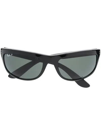 Ray Ban Balorama Rectangular-frame Sunglasses In Black