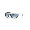Ray Ban Sunglasses Unisex Balorama Street Neat - White On Black Frame Blue Lenses 62-19