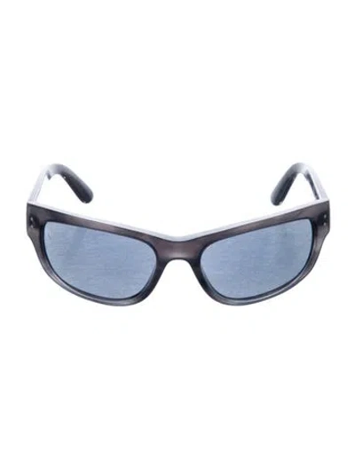 Pre-owned Ray Ban Balorama Xl Shield Sunglasses In Gray