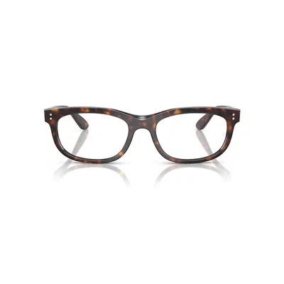 Ray Ban Balorette Optics Eyeglasses Havana Frame Clear Lenses Polarized 54-18 In Brown
