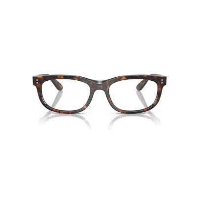 Ray Ban Balorette Optics Eyeglasses Havana Frame Clear Lenses Polarized 56-19