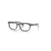 Ray Ban Balorette Optics  Grau Gestreift Fassung Klar Glas Polarisiert 56-19 In Grau Gestreift