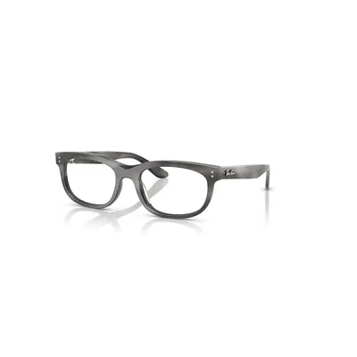 Ray Ban Balorette Optics  Grau Gestreift Fassung Klar Glas Polarisiert 56-19