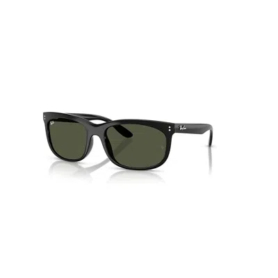Ray Ban Balorette Sunglasses Black Frame Green Lenses 60-19 In Schwarz