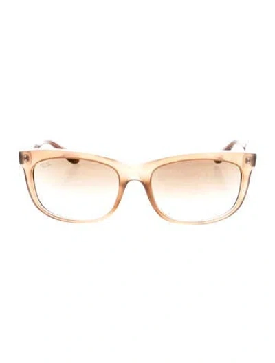 Pre-owned Ray Ban Balorette Square Sunglasses In Gold
