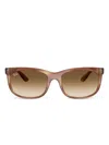 Ray Ban Balorette Sonnenbrillen Braun Gestreift Fassung Braun Glas 60-19 In 褐色