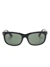 Ray Ban New Wayfarer Color Mix Green Classic G-15 Unisex Sunglasses Rb2132 875 52 In Black