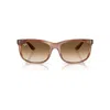 Ray Ban Balorette Sonnenbrillen Braun Gestreift Fassung Braun Glas 60-19 In Striped Brown