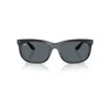 Ray Ban Balorette Sunglasses Striped Gray Frame Blue Lenses 60-19 In Striped Gray