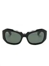 Ray Ban Beate Rectangle-frame Sunglasses In Black