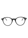 Ray Ban Bernanrd Round-frame Glasses In Black