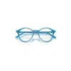 Ray Ban Bernard Optics Eyeglasses Blue Frame Clear Lenses Polarized 49-21 In Blue