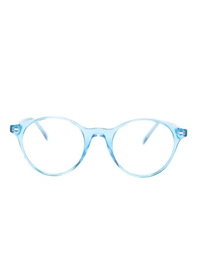Ray Ban Bernard Round-frame Glasses In Blue