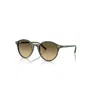 Ray Ban Bernard Sunglasses Transparent Green Frame Brown Lenses 51-21 In Transparent Green