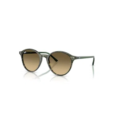 Ray Ban Bernard Sunglasses Transparent Green Frame Brown Lenses 51-21