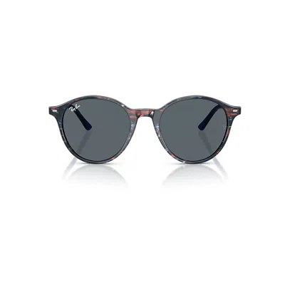 Ray Ban Bernard Sunglasses Transparent Blue Frame Blue Lenses 51-21