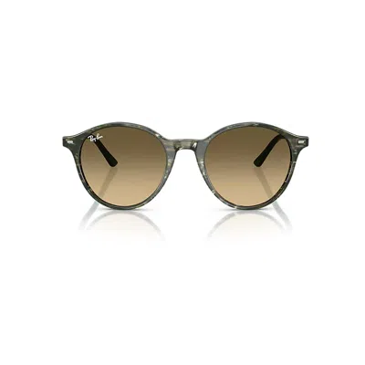 RAY BAN SUNGLASSES UNISEX BERNARD - TRANSPARENT GREEN FRAME BROWN LENSES 53-21