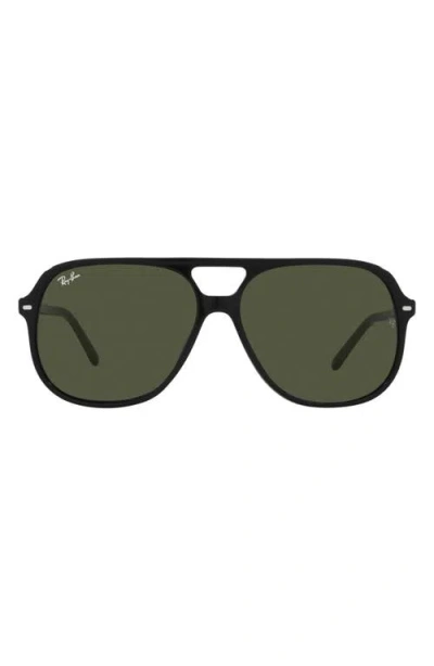 Ray Ban Ray-ban Bill 60mm Square Sunglasses In Black/green