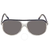 Ray Ban Bill Dark Grey Aviator Unisex Sunglasses Rb2198 1341b1 56 In Blue / Dark / Grey