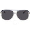 Ray Ban Bill Dark Grey Square Unisex Sunglasses Rb2198 1341b1 60 In Blue / Dark / Grey