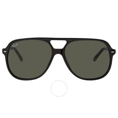 Ray Ban Bill Green Classic G-15 Square Unisex Sunglasses Rb2198 901/31 56 In Black / Green
