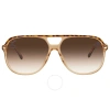 Ray Ban Bill Light Brown Gradient Square Unisex Sunglasses Rb2198 129251 60 In Brown