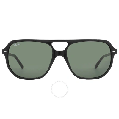 Ray Ban Bill One Green Navigator Unisex Sunglasses Rb2205 901/31 57 In Black / Green