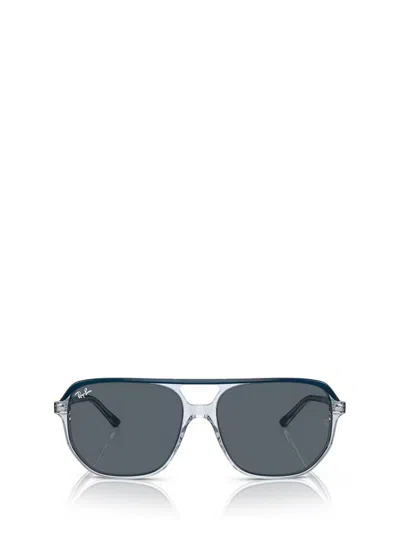 Ray Ban Ray-ban Womens Blue Rb2205 Bill One Irregular-frame Acetate Sunglasses In 1397r5