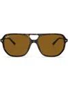 Ray Ban Bill One Oversize-frame Sunglasses In Braun