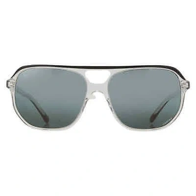 Pre-owned Ray Ban Bill One Polarized Silver/blue Chromance Navigator Unisex Sunglasses