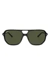Ray Ban Bill One Rectangle-frame Sunglasses In Green