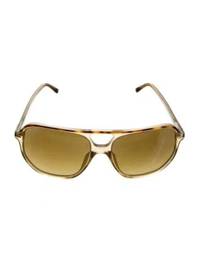 Pre-owned Ray Ban Bill One Wayfarer Sunglasses In Brown