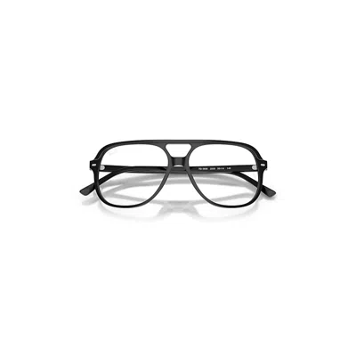 Ray Ban Bill Optics Eyeglasses Black Frame Clear Lenses Polarized 56-14
