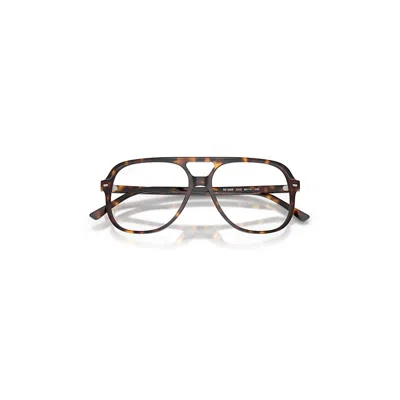 Ray Ban Bill Optics Eyeglasses Havana Frame Clear Lenses Polarized 56-14 In Brown