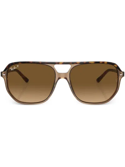 Ray Ban Bill Oversize-frame Sunglasses In Braun