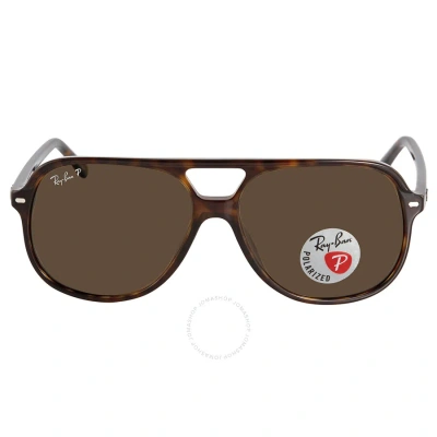 Ray Ban Bill Polarized Brown Classic B-15 Square Unisex Sunglasses Rb2198 902/57 56
