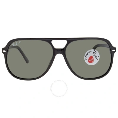 Ray Ban Bill Polarized Green Classic G-15 Square Unisex Sunglasses Rb2198 901/58 60 In Black / Green