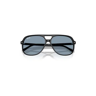 Ray Ban Bill Summer Capsule Sunglasses Black Frame Blue Lenses 60-14
