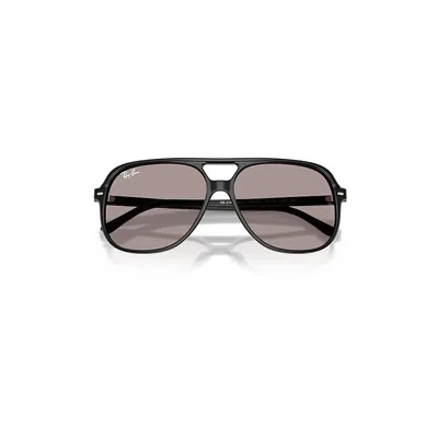Ray Ban Bill Summer Capsule Sunglasses Black Frame Violet Lenses 60-14