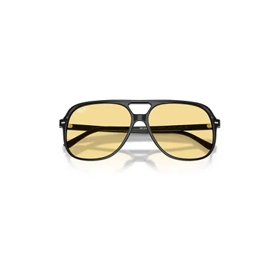 Ray Ban Bill Summer Capsule Sunglasses Black Frame Yellow Lenses 60-14