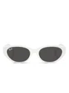 Ray Ban Rb4441d Bio-based Sunglasses White Frame Grey Lenses 53-21 In White