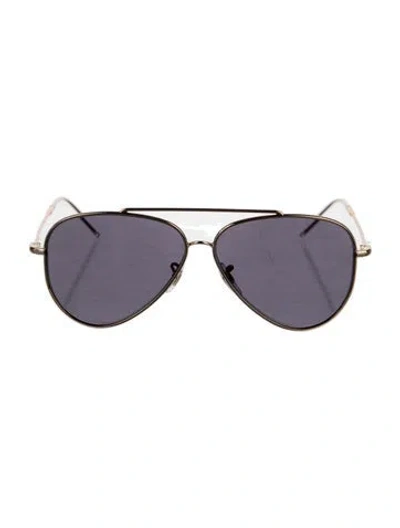 Pre-owned Ray Ban Bio-based Aviator Reverse Aviator Sunglasses In Gold
